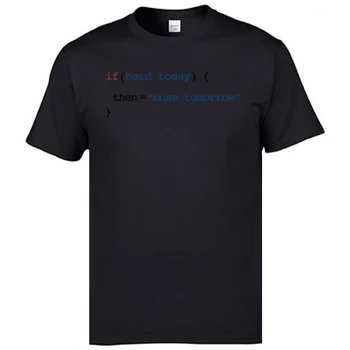 Ingeniero de Código de Programa Diseño Camisetas 2019 Nuevo la Moda de los Adultos de la Carta de las Camisetas de los Hombres Si Nerd Hoy Mañana SCJP PHP Camisetas