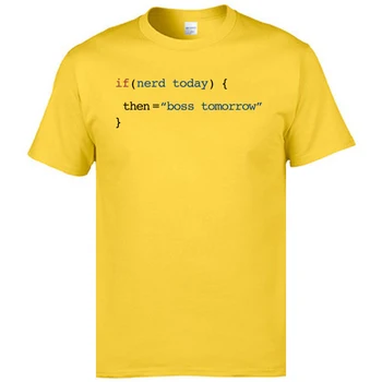 Ingeniero de Código de Programa Diseño Camisetas 2019 Nuevo la Moda de los Adultos de la Carta de las Camisetas de los Hombres Si Nerd Hoy Mañana SCJP PHP Camisetas
