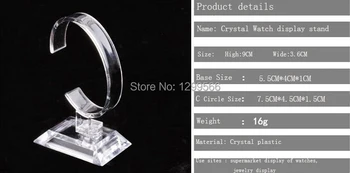 10PCS de la Moda caliente de la venta Acrílico Transparente Universal Reloj de Pulsera de la Joyería Soporte de Exhibición Titular de Rack