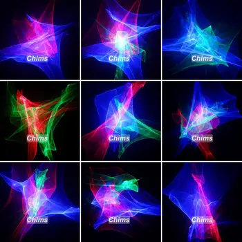 Chims de DJ de la Luz de Láser RGB Aurora con LED Azul Colorido de la Decoración de la Parte del Sistema de Iluminación del Festival de Música de Discoteca Mostrar la Barra de un Club de Baile