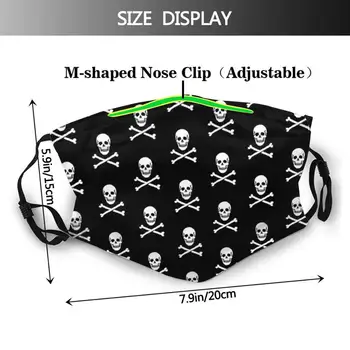 Cráneo - Patrón / Jolly Roger - Patrón De Impresión De Gracia Reutilizables Pm2.5 Filtro De La Máscara De La Cara Pirat Skelett Piratenflagge Totenschaedel