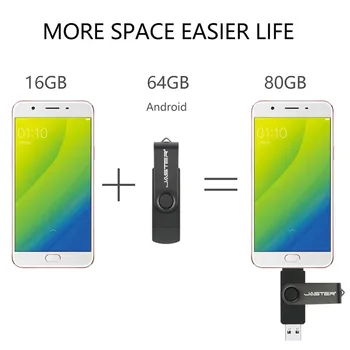 JASTER Nuevo Usb 3.0 OTG unidad flash USB para SmartPhone/Tablet/PC 8GB 16GB 32GB 64GB 128GB de Memoria de Alta velocidad de la impulsión de la pluma del paquete