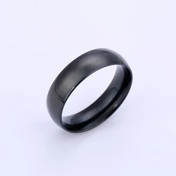 Dentro y fuera del arco de titanio anillo de acero inoxidable simple par de anillo de lotes de envío anillo