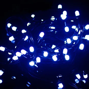 Agua y Resistente a la Niebla LED cadena de Hadas de la luz de la decoración navideña de los 10M el 100M AC220V guirnalda de luces de navidad al aire libre de la luz