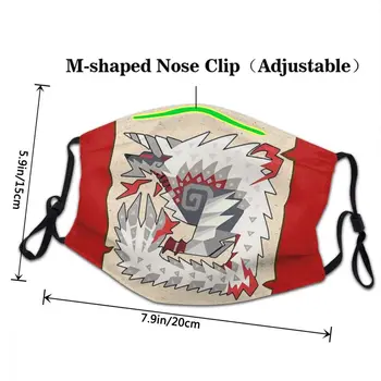 Stygian Zinogre Búsqueda Máscaras De Protección Para Monster Hunter Felyne Palico Juego Lavable Impresión Mascherina