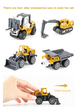 Coche de Juguete infantil de Gran Excavadora de Juguete de Ingeniería de Vehículo de Aleación de Simulación de Camiones de la Serie Boy Excavadora Modelo de Regalos del Bebé