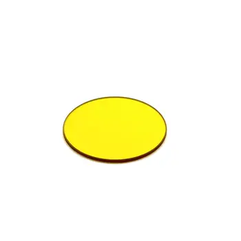 Ronda tipo de 20mm color amarillo JB450 450nm de onda larga filtro de paso de banda de vidrio