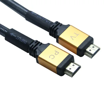 HDMI a HDMI Cable de 1M 2m 3m 5m 3D 4K macho-Macho de Alta Premium chapado en Oro HDMI Adaptador para Tablet HDTV Cámara de PC 1001