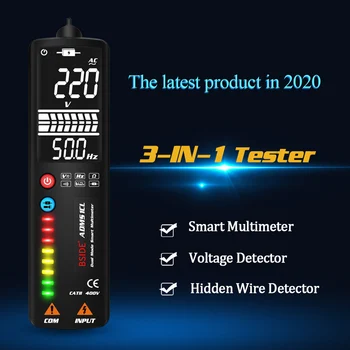 ADMS1CL LCD Inteligente Multímetro Digital+Electric Pen con Analógico Tira Inteligente Portátil Voltímetro medidor de ohmios Tester