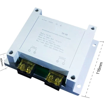WiFi de Control de 30A Grandes Actual Smart Switch de Temperatura Medición de la Humedad del Monitor Controlador de Automatización del Hogar
