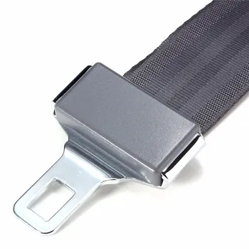 Universal Ajustable Asiento de Coche del Cinturón de seguridad Cinturón de Seguridad Extensor de 2.1 cm Hebilla Negro, Gris, Beige Puede ser extendido a 80cm