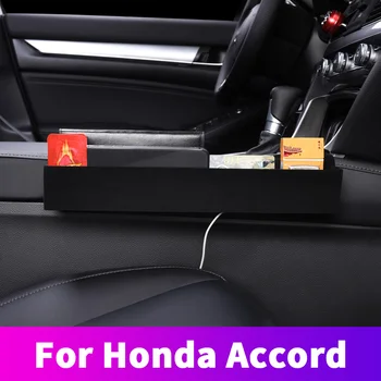 Central de control de la caja de almacenamiento del asiento de la ranura de la caja de almacenamiento caja modificada decorativos suministros Para Honda Accord 10 de 2018 2019 2020
