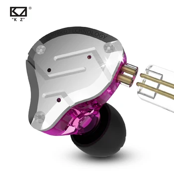 KZ ZS10 Pro 4BA+1DD Híbrido de 10 Unidades Bass HIFI Auriculares En el Oído de Monitor de Auriculares