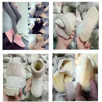 Botas para la nieve de Mujer Zapatos 2020 de Invierno de las Mujeres de Tobillo de Arranque de la Moda Más el Tamaño de Plano Botines de Mantener Caliente de las Señoras del Algodón Zapatos Botas mujer
