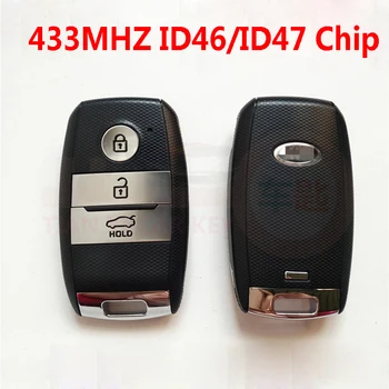 3 Botones a distancia de Coche Clave 433MHZ con ID46 PCF7952 ID47 Chip de Llave para Kia K5 Río Sorento Sportage Sin llave Smart Key