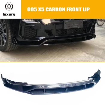 G05 X5 MP Estilo de Fibra de Carbono en el Parachoques Delantero Protector de Labios Para el Nuevo BMW X5 con M Paquete HASTA 2019