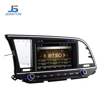 JDASTON Android 10.0 Reproductor de DVD del Coche Para Hyundai ELANTRA 2016 2017 WIFI de Navegación GPS 2 Din para Radio de Coche Multimedia Estéreo RDS Mapa