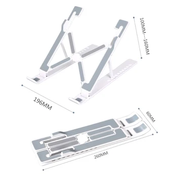 Portátil Soporte Plegable de la Base de Apoyo de ABS pc Portátil Para Macbook Pro de Aire Lapdesk Soporte de Refrigeración Vertical Portátil Titular
