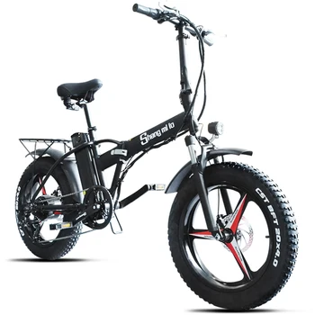 Sheng Milo 48v 500w Electrict de la Bici de la Batería de Motocicleta Plegable Portátil 4.0 Fat tire de la Playa de Ebike Nieve de Bicicletas