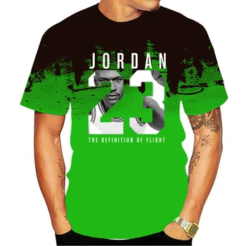 Nuevo Verano Caliente Hombre de 23 3D Camisetas de los Hombres de Camuflaje O-cuello de la Moda Impreso 23 de Hip-Hop Camiseta Camisetas Ropa Casual Top