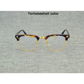 2019 Vintage gafas ópticas de la marca Miopía Gafas de lectura Marco de los Hombres / de las Mujeres Retro Gafas de marco de oculos de grau Anti-azul plateado