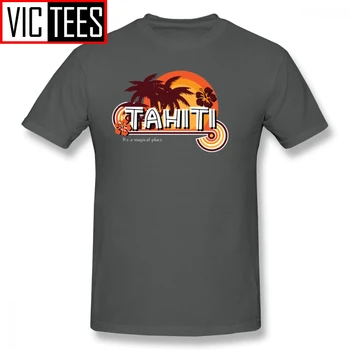 Mens Agentes De Shield Camisetas De Tahití Es Un Lugar Mágico T-Camisa De Hombre De Verano De La Camiseta Impresa Grande Algodón Camiseta Impresionante