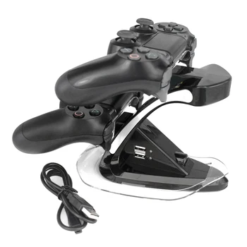 Doble Controladores de Carga del Cargador de Muelle de Pie de la Estación De Sony PlayStation 4 PS4 PS 4 de juego de Juego de Controlador Inalámbrico de la Consola