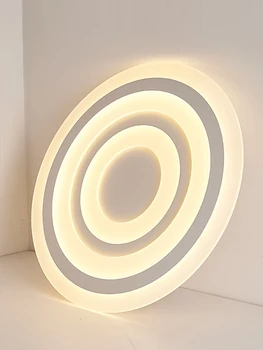 PADN LED Lámpara de Techo Ultra-Delgado de Ronda Simple Protección de los Ojos Interiores Luces Colgantes Para Sala Comedor Estudio de Dormitorio Moderno