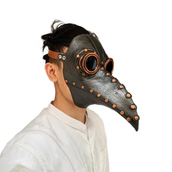 Divertido Steampunk médico de la peste de aves máscara de látex juego de rol de la máscara de pico evento para adultos el juego de rol fresco de la personalidad props trajes cosplay