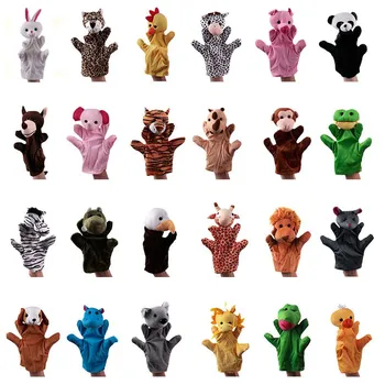 26 Estilos de 20cm Animal Títere de Mano Bebé Educativo de la Mano de los Títeres de dibujos animados Pretenden Contar la Historia de la Felpa Muñeca de Juguete de los niños los Niños los Regalos