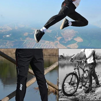 Verano Transpirable Deporte Pantalones de Ciclismo en Bicicleta Pantalón Ciclo de Ropa de Montar en Bicicleta de la Bici Senderismo Pesca Pantalones de Fitness para Hombres, Mujeres