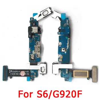 Original Puerto de Carga para Samsung Galaxy S6 G920F USB de Carga de la Placa PCB Conector Dock a Cable Flex de Repuesto Piezas de Repuesto