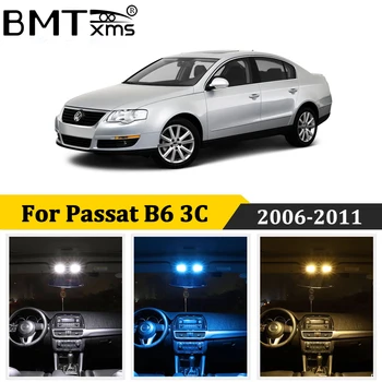 BMTxms 14 unidades del Coche LED Interior, Mapa de las Luces de techo Kit Canbus Para Volkswagen VW Passat 3C2 3C5 B6 2006-2011 Accesorios de Automóviles