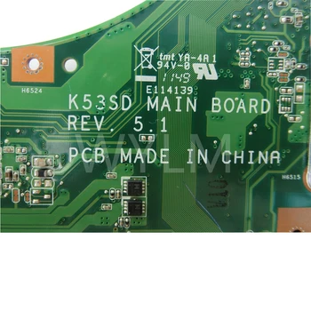 K53SD GT610M 2GB USB3.0 placa base REV5.1 Para ASUS K53S X53S A53S K53SD P53S de la placa base del ordenador Portátil de 60 N3EMB1300-D2 envío gratis