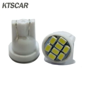 KTSCAR 100pcs Promoción del blanco Led T10 8 smd bombillas de Luz del Coche 194 168 192 W5W 3020 Automática de Cuña de Iluminación de la lámpara de 12V Despacho de Luces