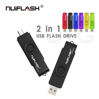 Unidad Flash USB de 64 gb Pendrive OTG unidad de disco usb 4GB 8GB llave usb de 16 gb unidad flash, Pendrive de 32GB de memoria USB para su Teléfono Android tablet