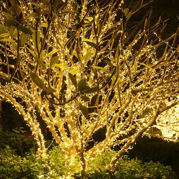 100M 800/1000LED de Navidad de la Cadena de la Luz al aire libre de la Guirnalda de Hadas Guirnalda de Luces de Decoración de Jardín al aire libre de la Boda de Fiesta de las Vacaciones de Navidad