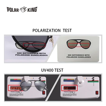 POLARKING Marca de Estilo Piloto Diseñador de Hombres Gafas de sol Polarizadas Gafas De Sol de los Hombres de Conducción Gafas de Sol de la Pesca de Viajes Gafas