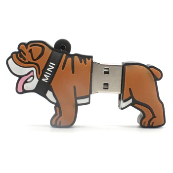Animal lindo Unidades Flash USB de 16GB Perro de dibujos animados Pendrive de 32GB Personalizada 4GB 8GB Memory Stick Pen Drive I Flash Divertidos Regalos