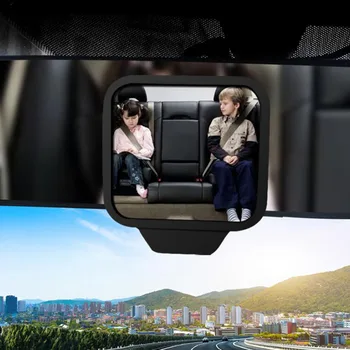 2pcs /Set espejo Retrovisor Coche Asiento de Atrás Bebé Espejo de Coche de Punto Ciego Espejo 360Adjustable a los Niños el control de la Seguridad del Coche Auto Accesorios