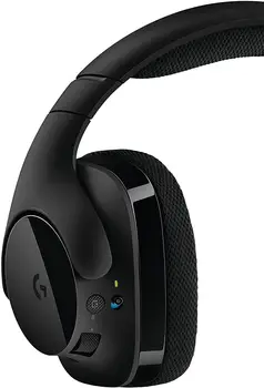 Utiliza Logitech G533 Wireless Gaming Headset – DTS de Sonido Envolvente 7.1 – Pro-G Controladores de Audio