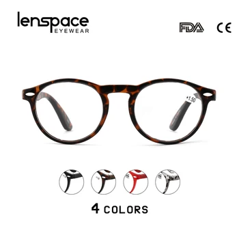 LENSPACE 2020 Gafas de Lectura de las Mujeres de los Hombres de la Luz Azul Gafas de Moda de Primavera Diseñador de la Vendimia de la Ronda de Equipo Gafas y anteojos