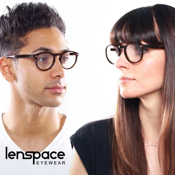 LENSPACE 2020 Gafas de Lectura de las Mujeres de los Hombres de la Luz Azul Gafas de Moda de Primavera Diseñador de la Vendimia de la Ronda de Equipo Gafas y anteojos