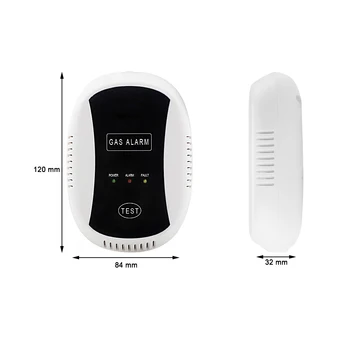 Awaywar 433MHz de Alarma de Gas GLP Detector de Sensor Inalámbrico Para el hogar inteligente de Alarma Sistema de detección Automática de sirena Incorporada de prevención de Incendios