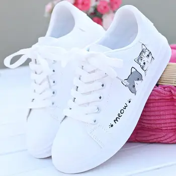 Akexiya de las Mujeres zapatos blanco zapatos de las mujeres 2020 nuevas silvestres en primavera y otoño deportes casual zapatos zapatos de las mujeres de la primavera