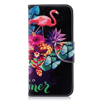 Wekays Para Samsung Galaxy A8 2018 A530 Caso Lindo Del Flamingo Fundas De Cuero Del Caso Para Samsung Galaxy A8 Además De 2018 En El Caso De La Cubierta