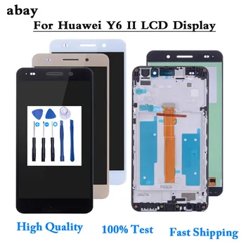 Para Huawei Y6 II Y6II Y6-2 Pantalla LCD CAM-L23 CAM-L03 CAM-L21 CAM-AL00 Digitalizador de Pantalla Táctil de la Asamblea del LCD de las Piezas de 5.5