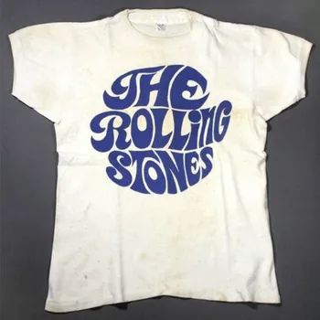 Hillbilly Vintage DE los 70's el Rock de Los Rolling Stones camisetas Unisex Hombres Mujeres Estilo de la Calle Tops de Verano de Manga Corta Casual Blanco Tee