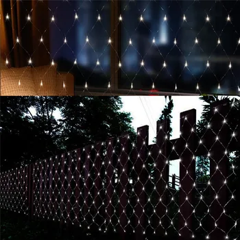 3m*2m 200 LED de Malla de Hadas Cadena de Luz de Navidad, la Fiesta de la Boda de Hadas Cadena de Luz con 8 Controlador de la Función de la UE Enchufe de EE.UU.