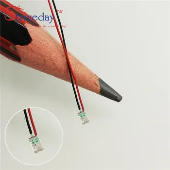 10/50/100pcs 1206 SMD Pre-soldadas micro cable de litz LED lleva resistor de 8-12V de 20 cm de BRICOLAJE 9 Colores puede elegir